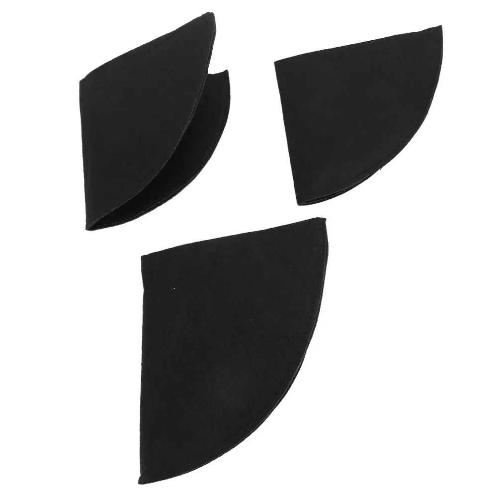 3pcs Reusable Half Round Planter Liners 16 Inch Black Fabric Planter Liners Half Circle 12 Inch Flower Pot Liners