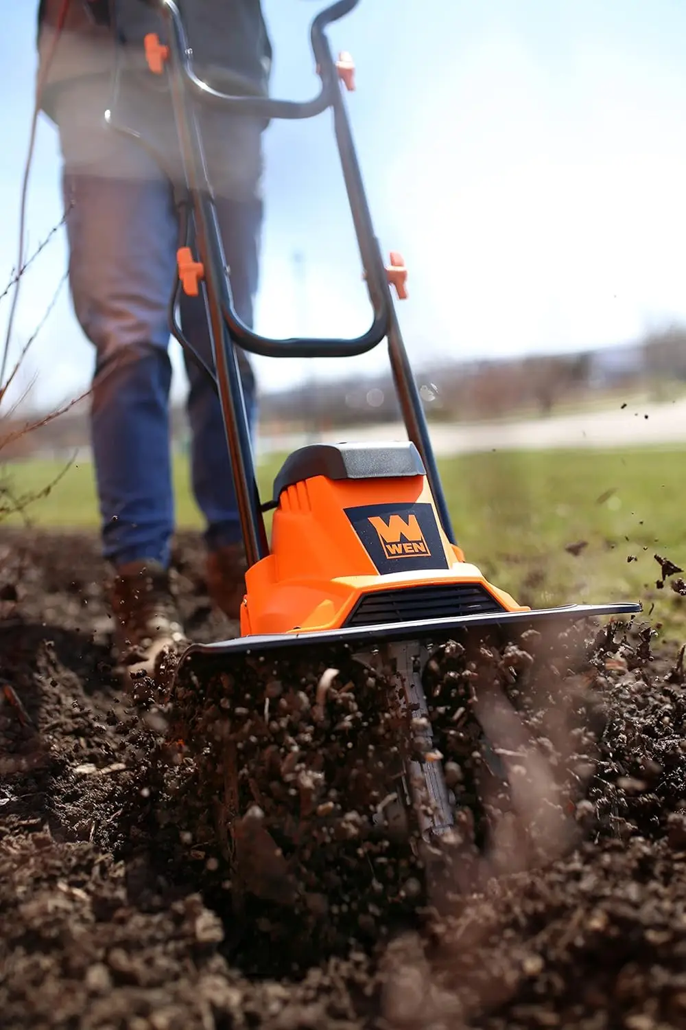 Anakan Listrik dan Kultivator dengan Lebar Tilling 14 Inci dan Motor 10 Amp (TC1014)