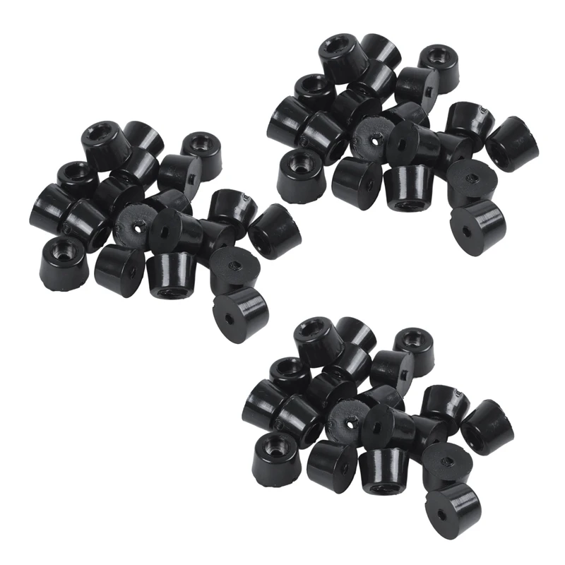 Rubber Anti Vibration Isolator Absorber Base Foot Pad 60Pcs Black