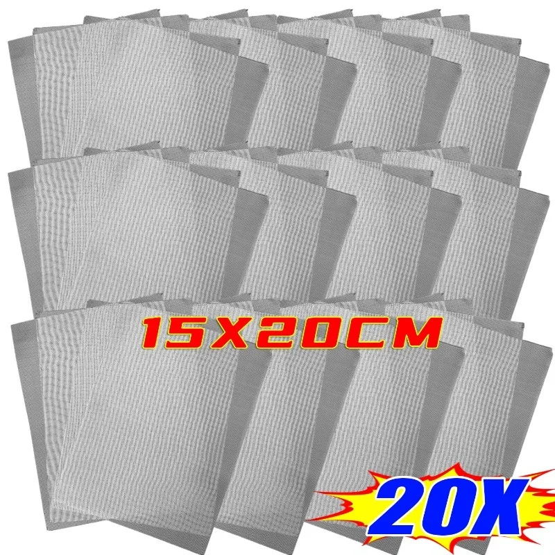 

1-20PCS Car Bumper Stainless Steel Repair Mesh Plastic Crack Repair Mesh Welding Wire Mesh Net For Bumper Body Hood Vent 15x20cm