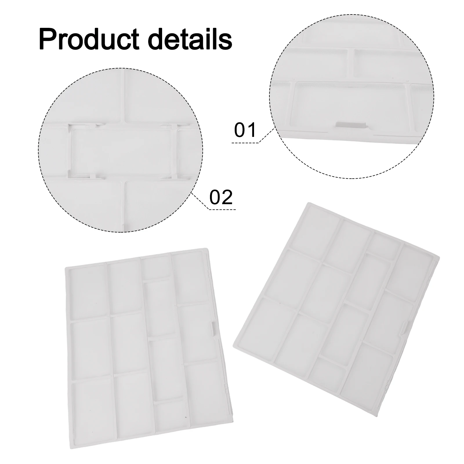 2pcs indoor unit air conditioner dust filter accessories with hanging design to prevent dust and support airflow