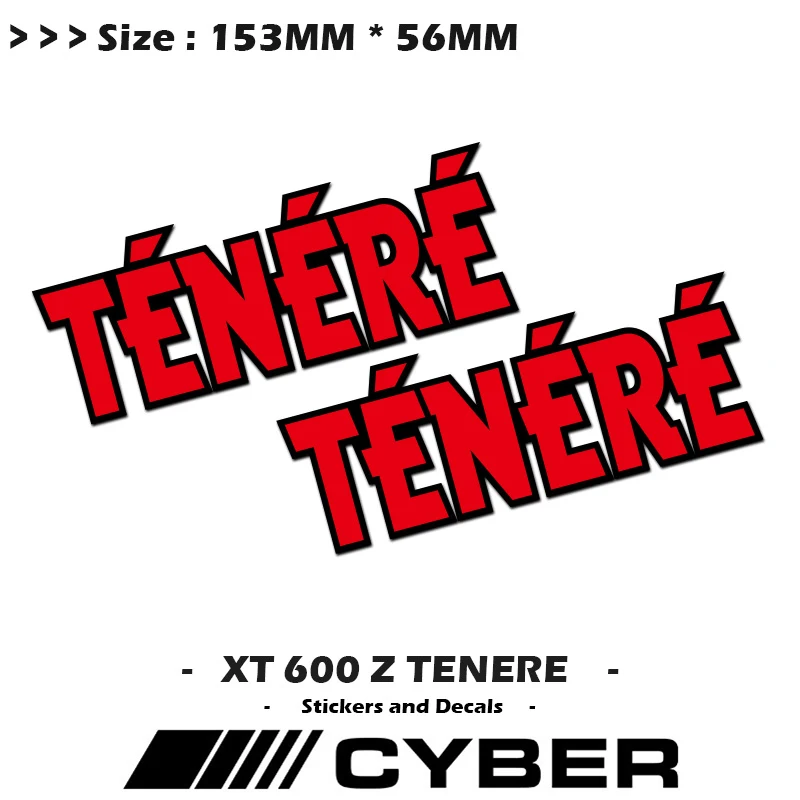 

TENERE For Yamaha XT 600 Z TENERE 153mm*56mm Fairing Shell Sticker Decal Motorcycle Sticker