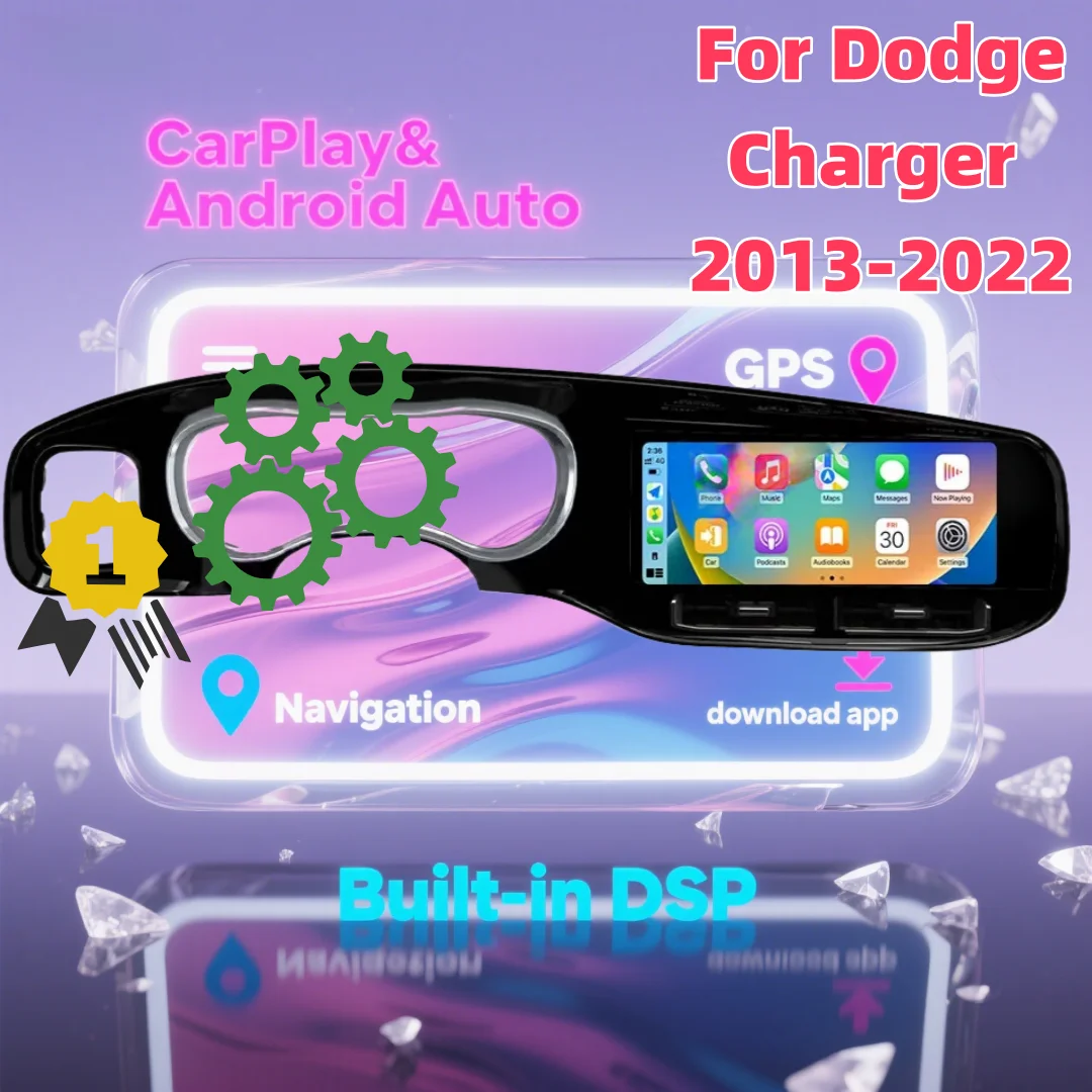 For Dodge Charger 2013-2022 Android Wireless Carplay Radio Car GPS Navigation Stereo Head Unit Multimedia Player Stereo Auto