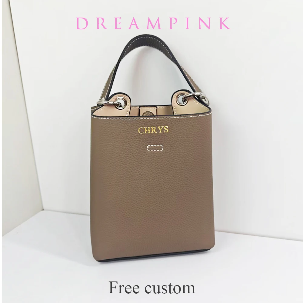 

Personalize Letters Rectangular Bags Luxury Original Brand Women Top Handle New Handbag Fashion Travel Small Phone Shoulder Bag