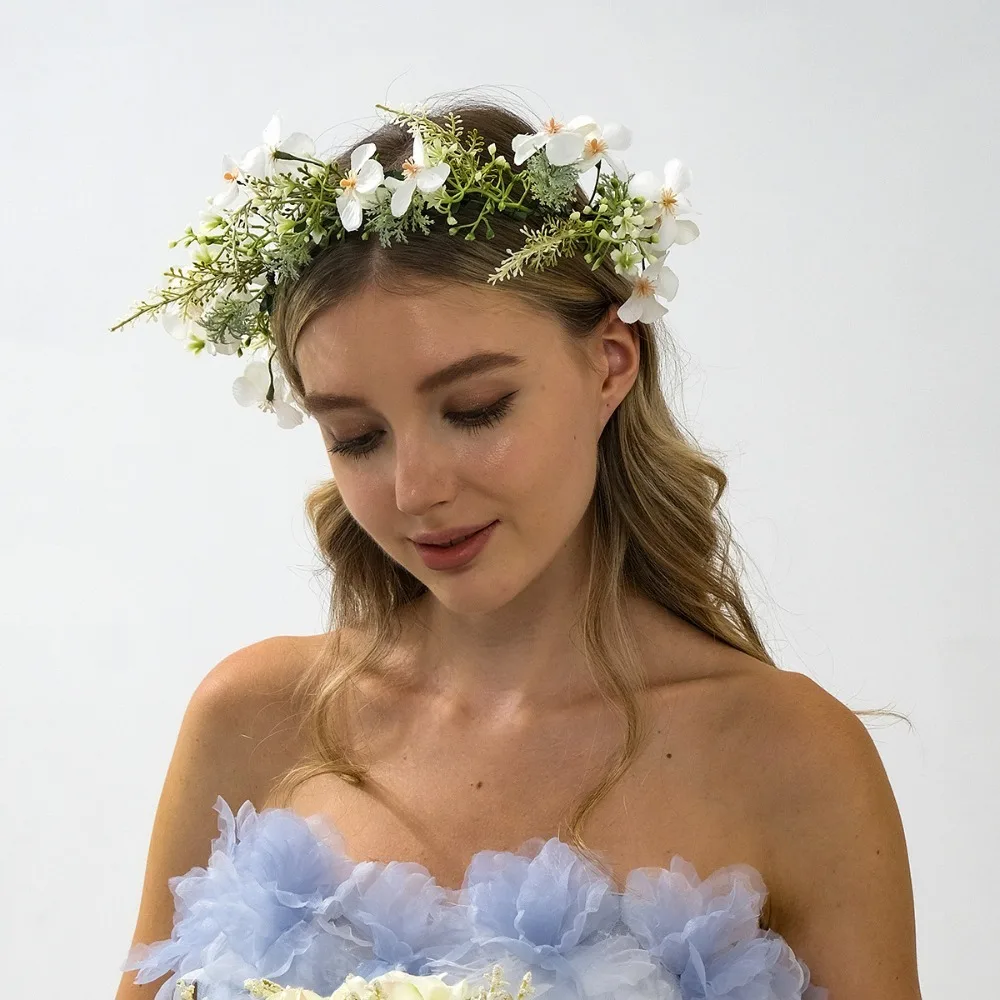 

Милый цветочный венок, искусственный цветок, головной убор, невеста, подружка невесты, весна-лето, свадебный аксессуар для волос