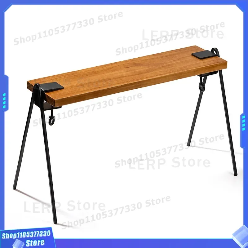 Removable Metal Table Legs DIY Non Punching Tripod Bracket Wrought Iron F Clip Feet for Outdoor Camping Coffee Table Stand