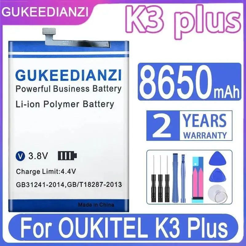 

Reliable Power For Oukitel K3 Plus Mobile Phone Battery Durable 8650Mah