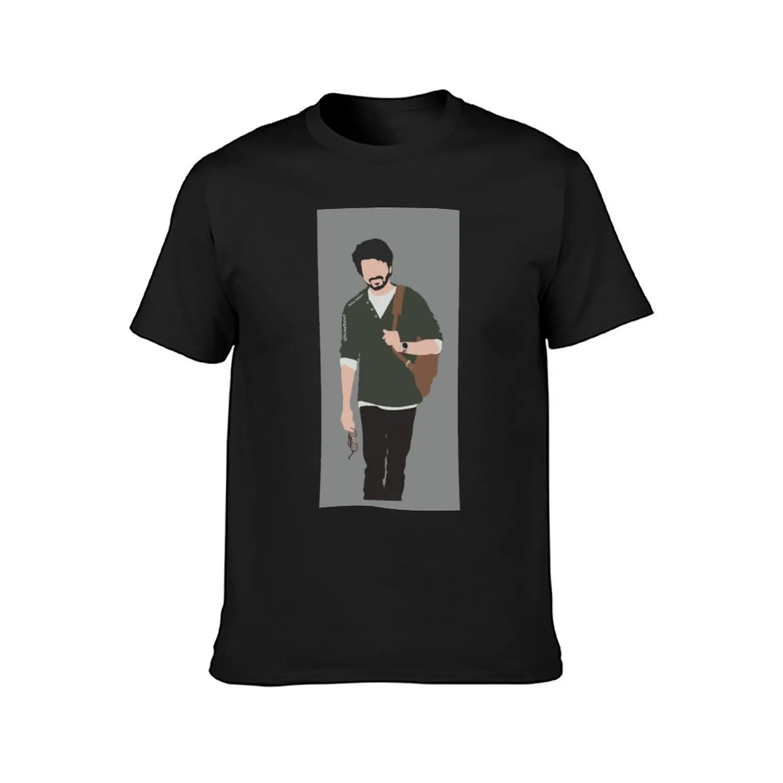 Thalapthy vijay asthetic portrait illustration T-Shirt anime clothes sublime graphics customs heavyweight t shirts for men