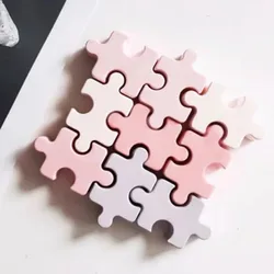 Handmade Jigsaw Candle Silicone Mold Jigsaw Game Making Silicone Mold DIY Jewelry Pendant Making Craft Art Tool Collection Game