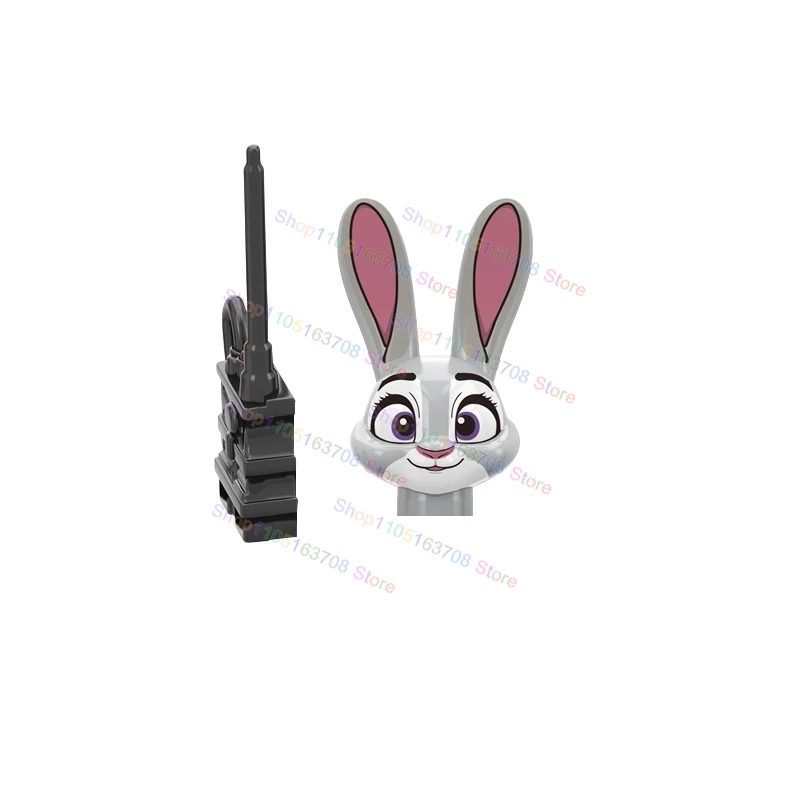 Rt8012 série de filmes quentes mini figuras de ação coelho modelos em quadrinhos blocos de construção tijolos acessórios criativos crianças brinquedos presentes