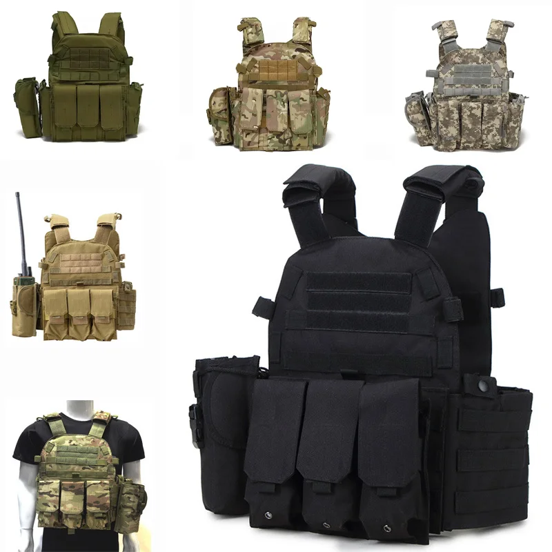 

Тактический жилет S Military Molle Plate Carrier для охоты, военных игр, бронежилет, снаряжение для армейских боев, аксессуары для страйкбола