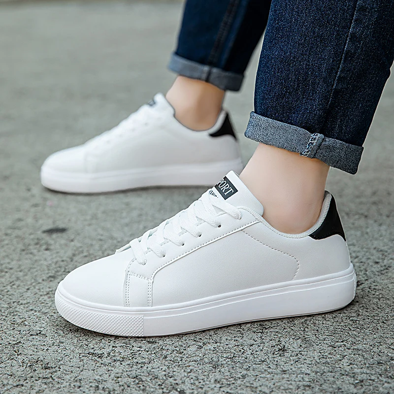 

PU Leather Men Shoes Sneakers Trend Casual Shoes Leisure Male Sneakers Footwear Men Vulcanized Shoes Couple Shoes Women Shoes