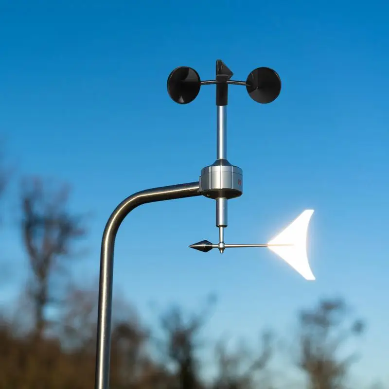 Sensor de velocidad del viento medidor de velocidad del viento taza anemómetro pieza de repuesto instrumentos meteorológicos de medición para flujo de aire jardín y