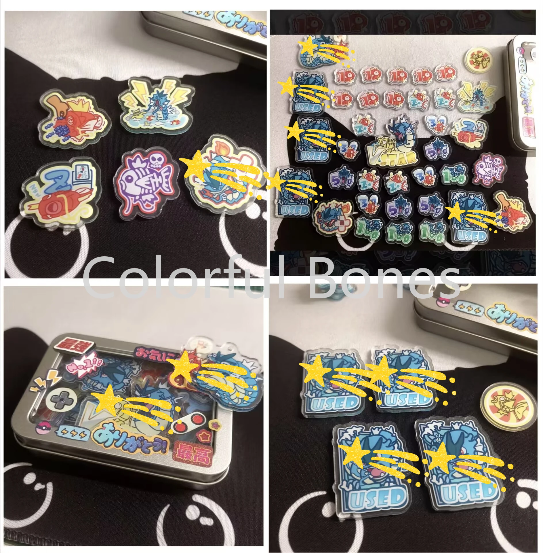 

Gyarados PTCG Pokemon Anime Character Match Scoring Damage Counter Damage Indicator Used Vstar Borad Role-playing Game Acrylic