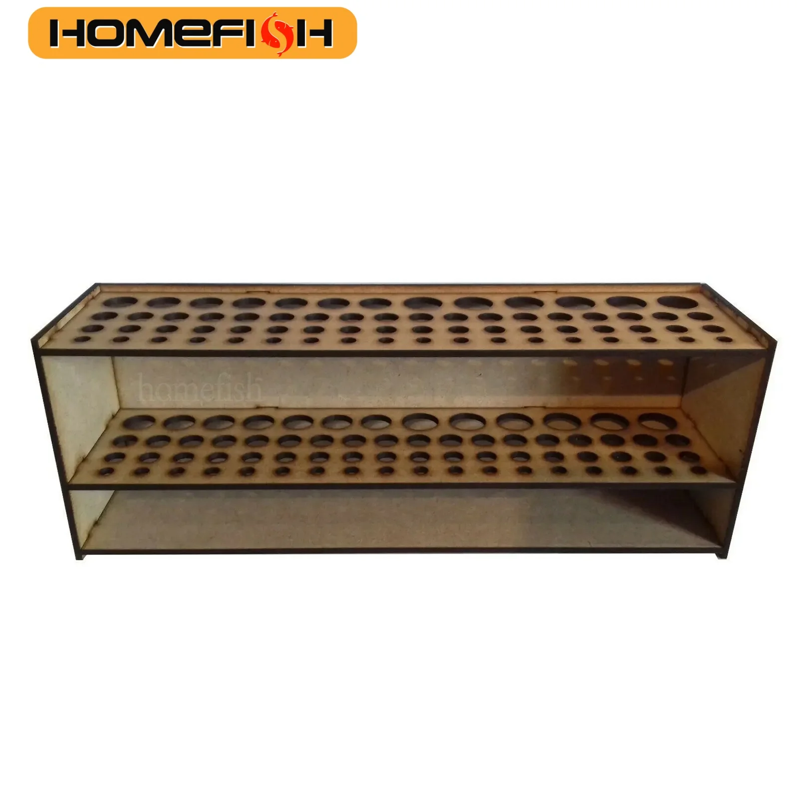 67 Holes Paintbrush Holder Stand Wooden Paint Brush Stand Desk Organizer Wall Mounted Makeup Brush Shelf For Painting Supplies image 5