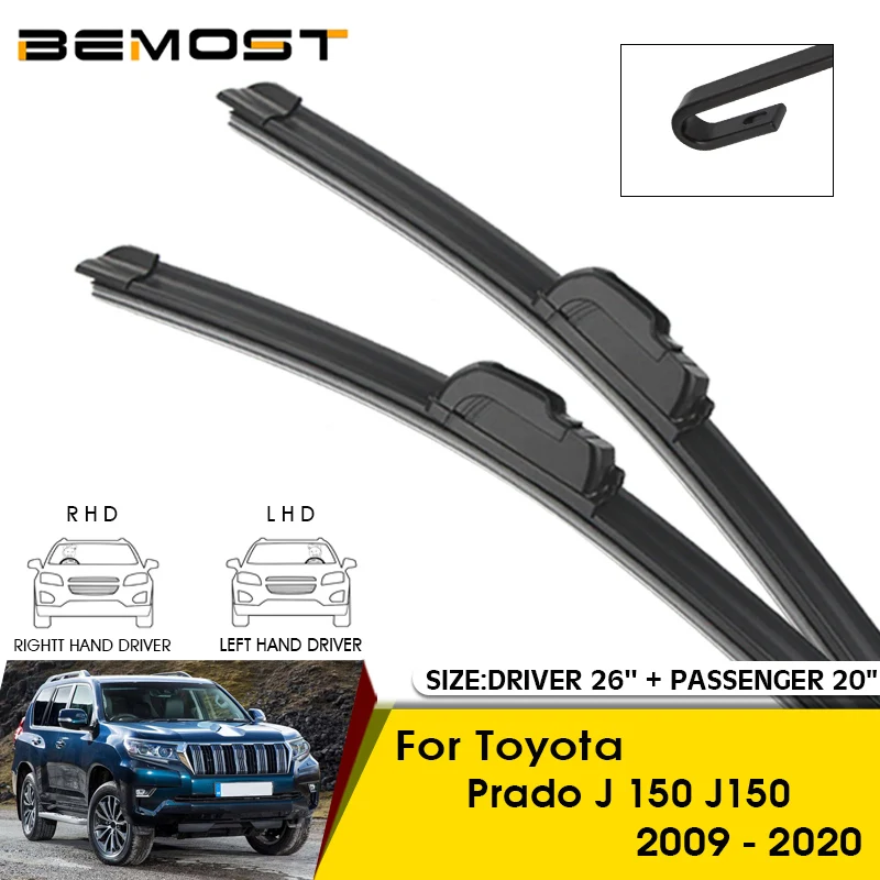 

Car Wiper Blades For Toyota Prado J 150 J150 2009-2020 Windshield Windscreen Front Window Blades 26"+20" Car Accessories