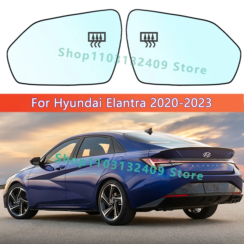 For HYUNDAI Elantra 2020 2021 2022 2023 Left/Right Side Heated Rearview Mirror Glass/L 87611-AA000 R 87621-AA000/Wing Mirror