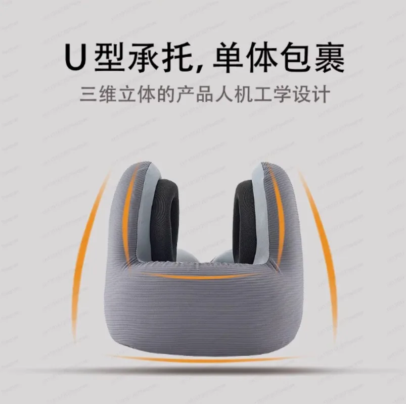 Memory Foam Travel Neck Pillow with Noise Reduction – U-Shaped Bluetooth Music Pillow for Ultimate Comfort on the Go