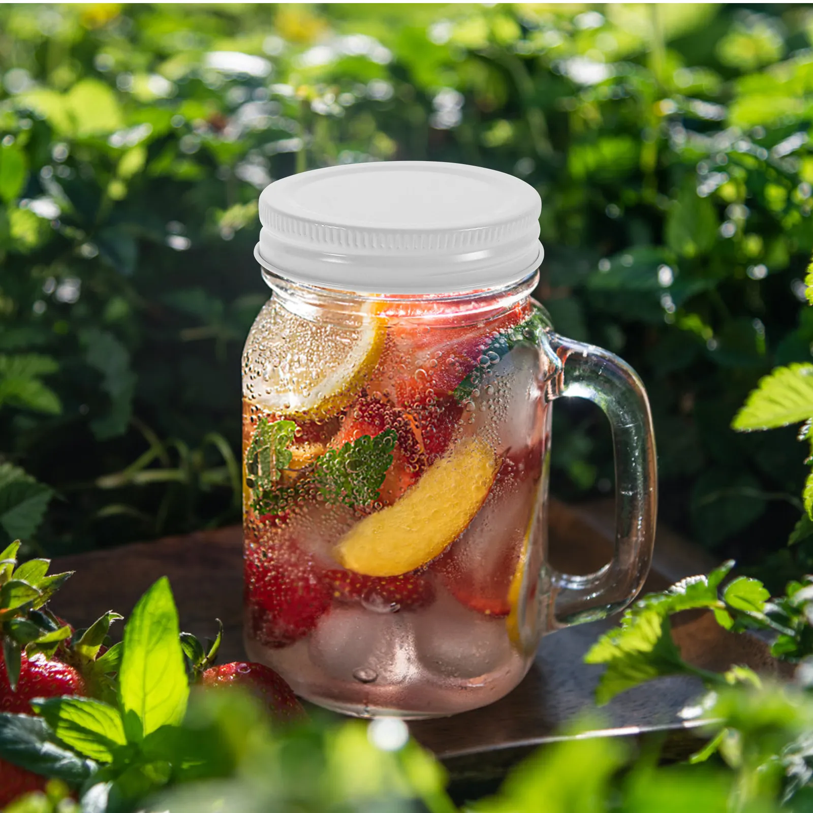 20Pcs Tinplate Jar Covers Storage Lids Canning Leakproof Reusable Jar Caps Multipurpose Sealing Canning Cap