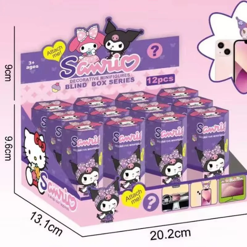 

12pcs Kuromi Blind Box Surprise Blind Box Cute Anime Figures Model Doll Toys Kid Christmas Gift Surprise Box Toy Kawaii Kid Toys