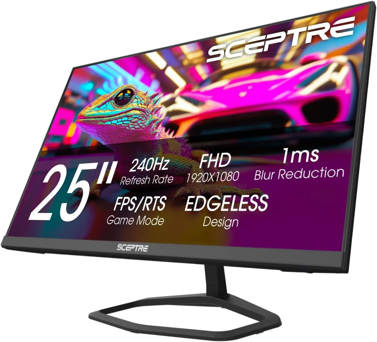 

Новый 24,5-дюймовый игровой монитор 240 Гц 1 мс, Dual DisplayPort и HDMI, AMD FreeSync Premium, встроенные динамики, черный