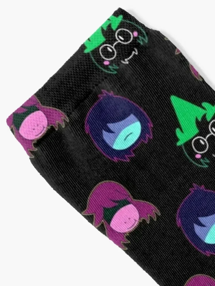 Deltarune- Kris, Susie, and Ralsei Socks kawaii anime heated cycling Men's Socks Luxury Women's