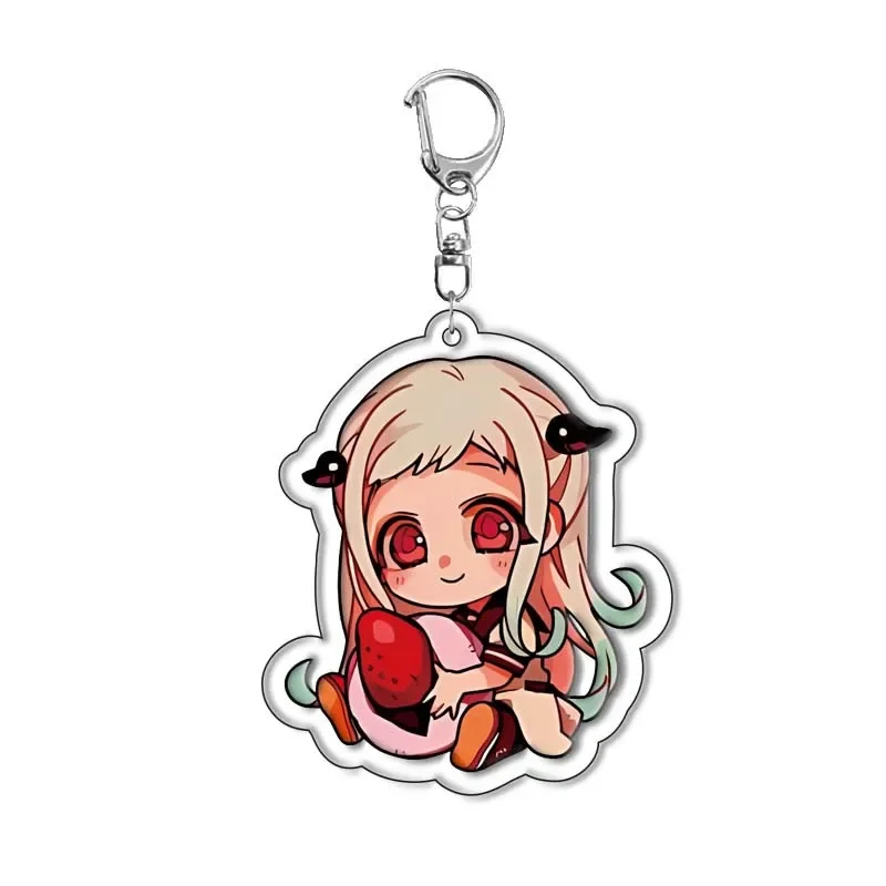 Anime Keychain Toilet-bound Hanako-kun Cosplay Yugi Amane Yashiro Nene Minamoto Kou Pendant Car Key Ring Bag Accessories Jewelry