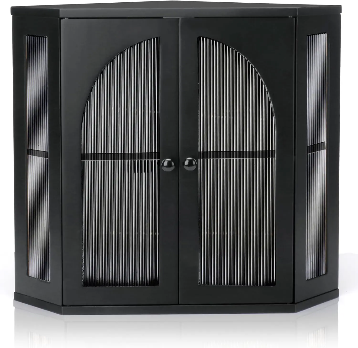 

Double Layer Bamboo Corner Bread Box with Adjustable Shelves, Large Capacity Kitchen Storage Organizer