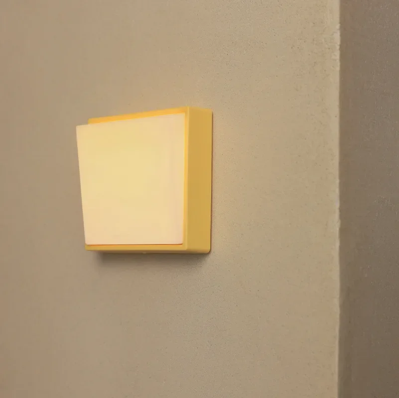 Minimalist Switch Night Light USB Charging for Home Bedroom Bedside – Simple White/Yellow Design