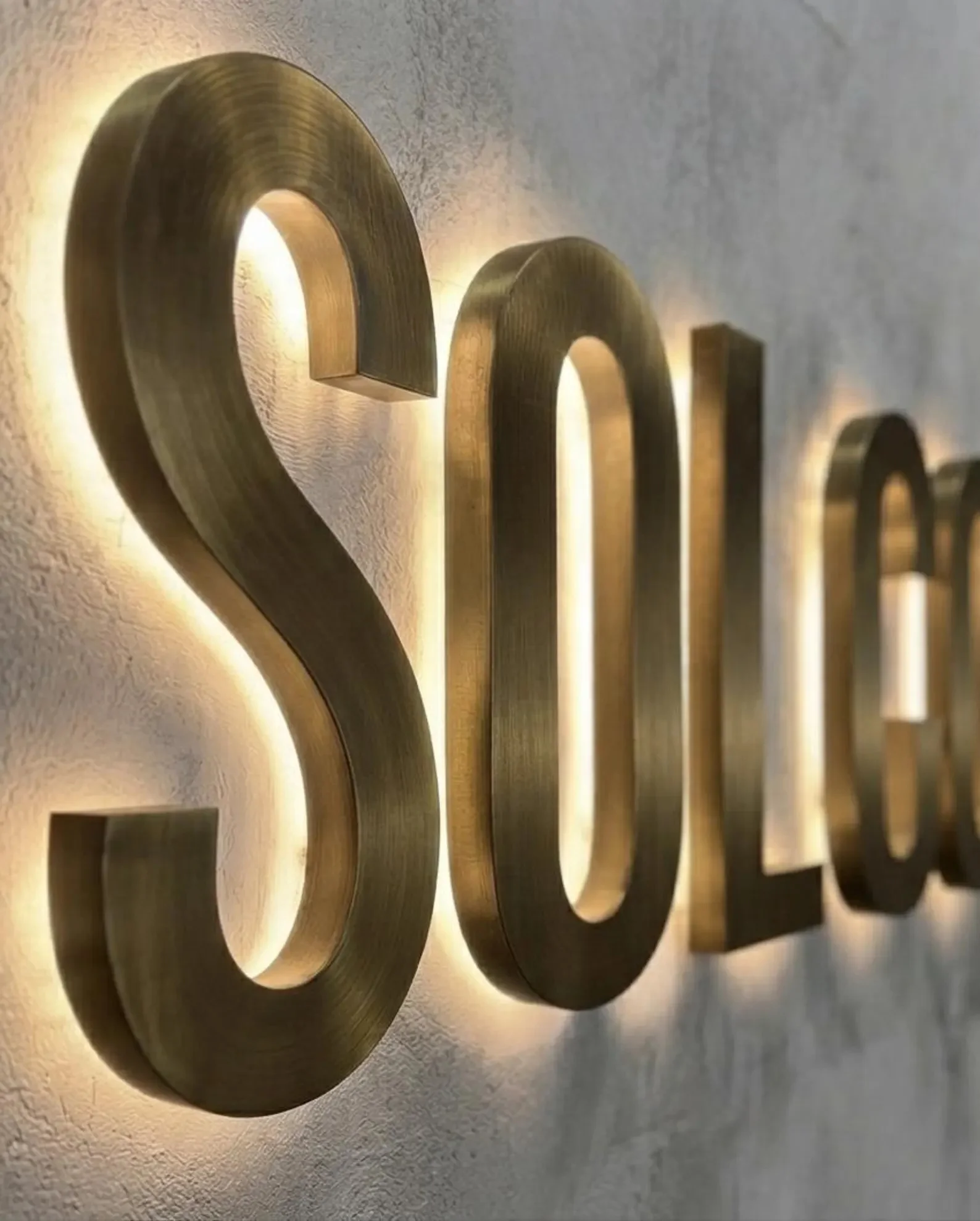 Custom Backlit Sign, 3D Logo,Metal Signs, Beauty Salon Sign, Led Sign, Light up Signs, Metal Sign, Wall Logo Sign, SPA Sign