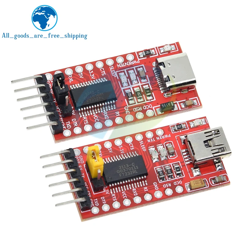 Arduino、tzt f232rl ftpi用のttlシリアルアダプターモジュール、USB 3.3vからttl 5.5、proミニUSBからttl 232