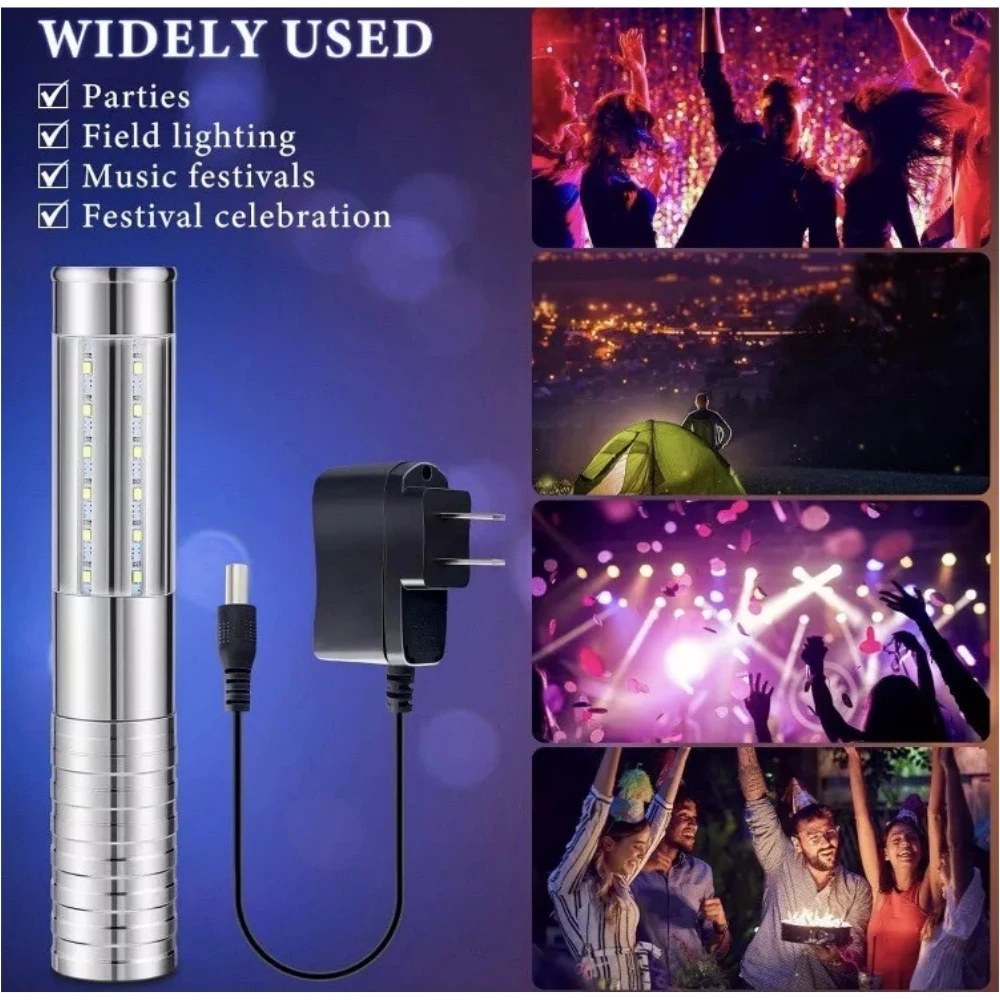 

LED Strobe Baton Light Rechargeable Champagne Bottle Handheld Light Topper for Bar Nightclub Concert Party Bottle Service Light