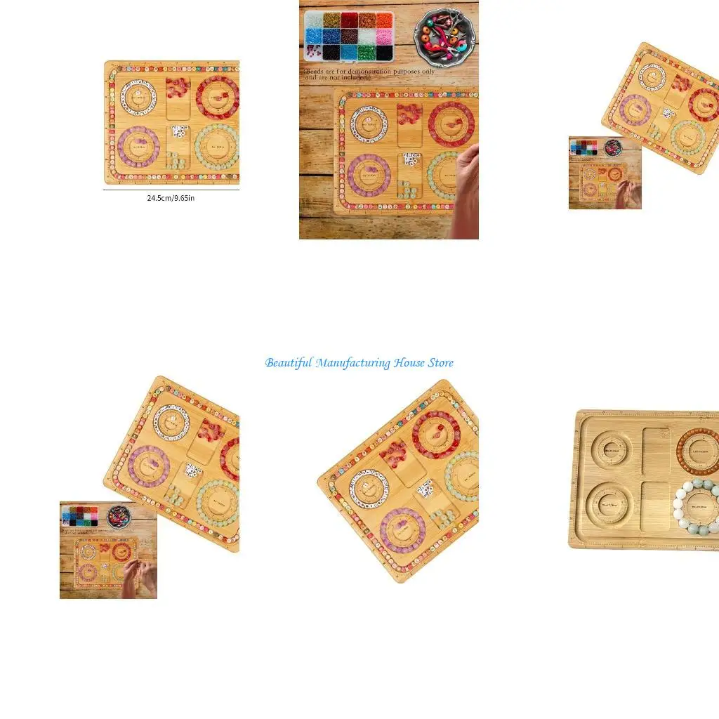 

E56A Creative Beading Board Handcrafted Jewelry Making Mat Convenient Beading Mats Trays for Crafting Bracelets and Necklaces
