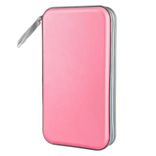 Media Storage Box 80 Capacity CD Case Holder Hard Plastic Storage DVD Case Zipper Portable CD Case Wallet CD/DVD Album - Image 15