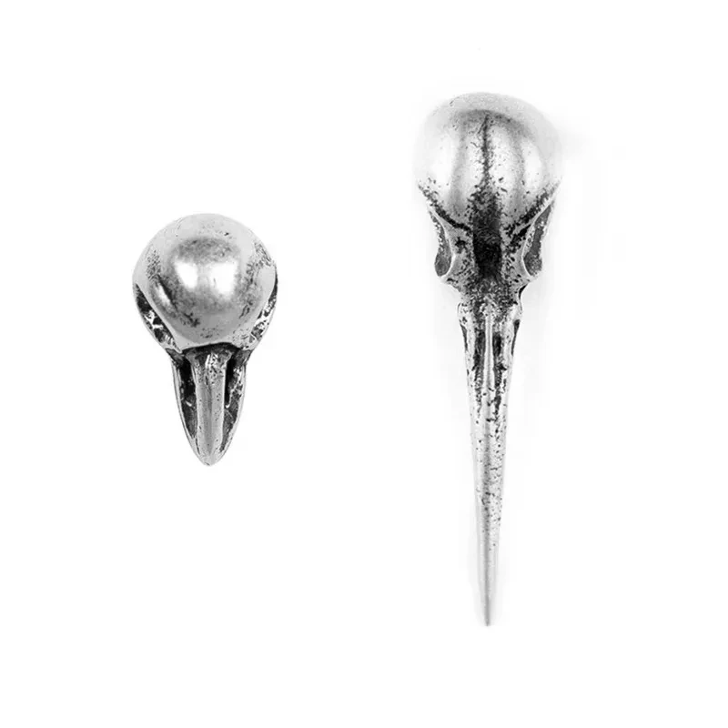 Niche Three-dimensional Crow Skull Doctor Earrings Gothic Punk Style Earrings Steam Era Earrings Gothic Cool and Handsome Gifts