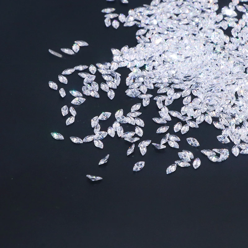 

Manufacturer Wholesale Small Size Marquise Moissanite Irregular WhiteDColorMarquiseMoissanite Loose Gemstone Wholesale