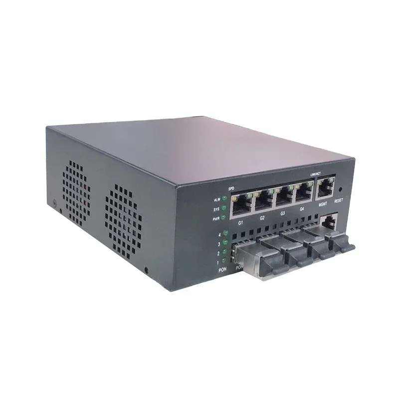 MINI 4port ftth olt mini epon 4pon olt work with EPON XPON onu without PX20+++ PON SFP moules PX20+++