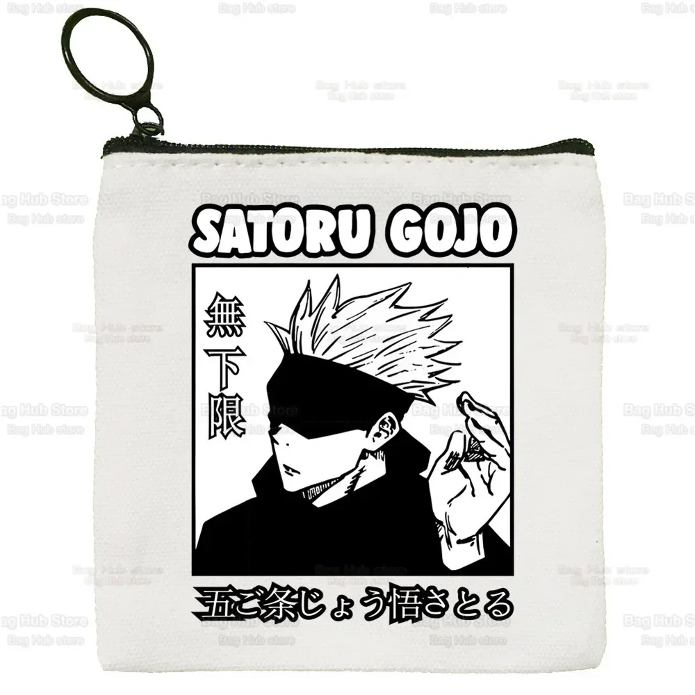 

Jujutsu Kaisen Gojo Satoru Manga Japanese Anime Canvas Coin Purse Clutch Printing Cloth Coin Purse Student Case Customization