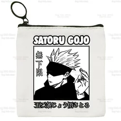 Jujutsu Kaisen Gojo Satoru Manga Japanese Anime Canvas Coin Purse Clutch Printing Cloth Coin Purse Student Case Customization