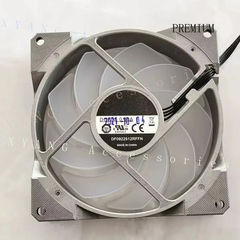 N+ for Cooler Master 9225 9CM Case Fan, 12V 4-Pin PWM Silent Thermostatic CPU Cooling Fan