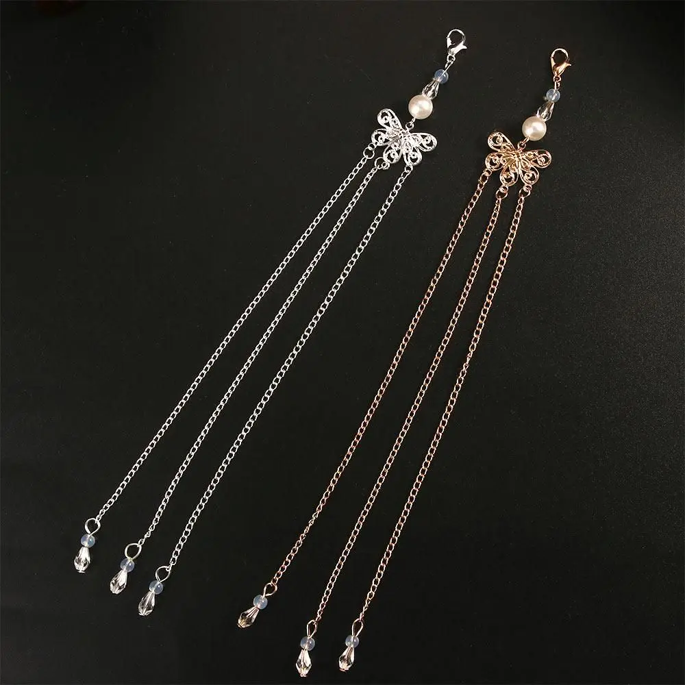 أغطية الرأس HANFU مقاطع الشعر الصينية التقليدية شرابة شرابة كلاسيكية مع مشبك جراد البحر دبوس الشعر شرابة