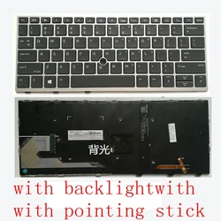 GZEELE US/RU/AR Backlit New FOR HP Elitebook 730 G5/735 G5/830 G5/835 G5/836 G5/HSN-I12C HSN-I30C English laptop keyboard