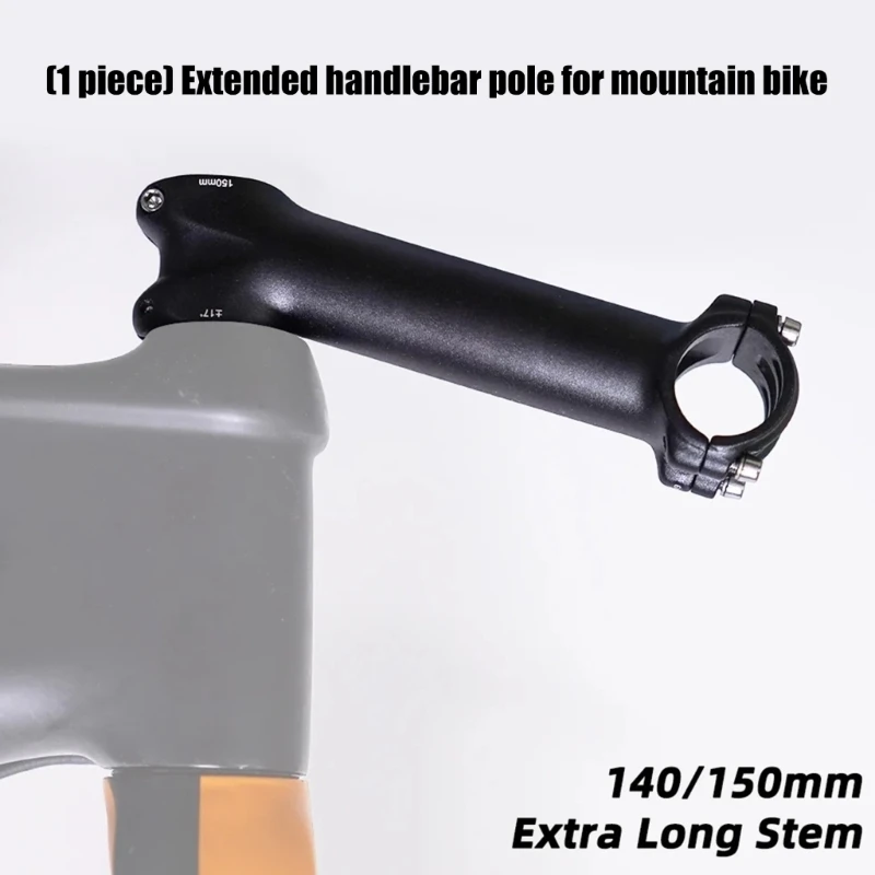 Aluminum Alloys Mountain Bike Handlebars Extension Adjustable Bike Stem For Enhances Comfortable Cycling Experience