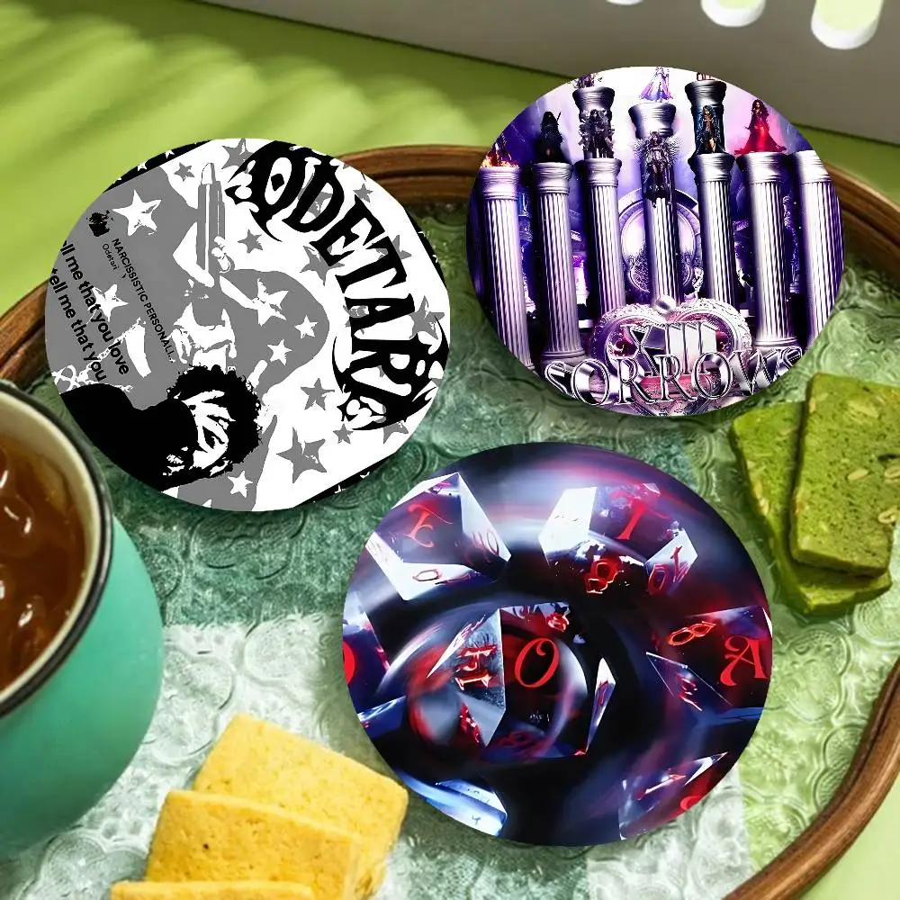 Rapper O-Odetari Wooden Coaster Coffee Teacup Decoration Coffee Shop Beverage Shop Family Restaurant Cafe Decoration
