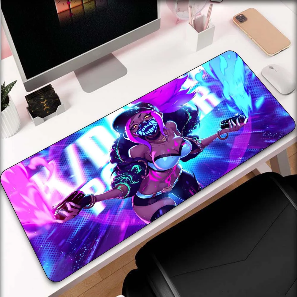 

Gaming Mouse Pad Gaming LOL KDA KaiSa Akali Desktop Anime Mouse Mat Large Mousepad Keyboard Alfonbrilla Raton Ordenador