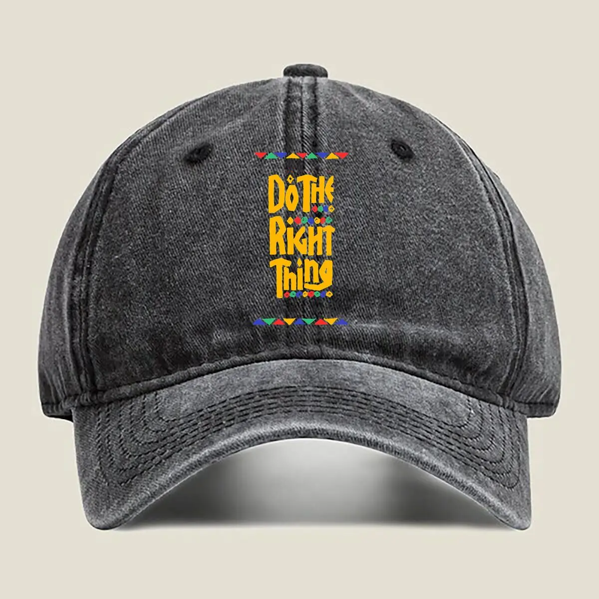 

Do The - Bold, Text, Fun, Edgy, Minimalist - Themed Washed Baseball Cap