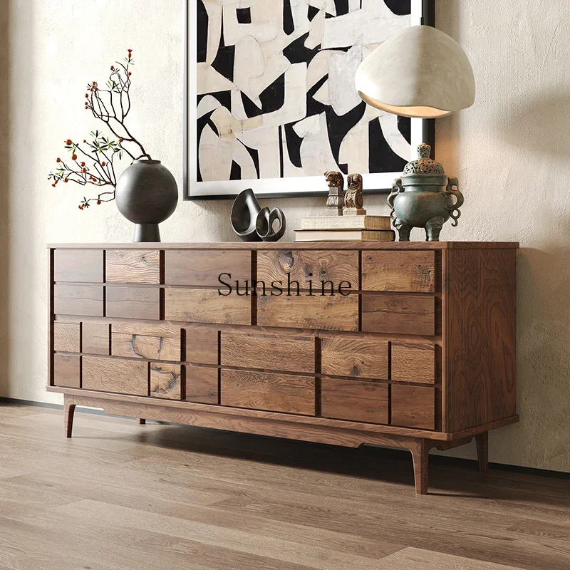 

Wabi Sanfeng Old Elm Homestay Clubhouse Large Storage/Display Edge/Tea Cabinet FT