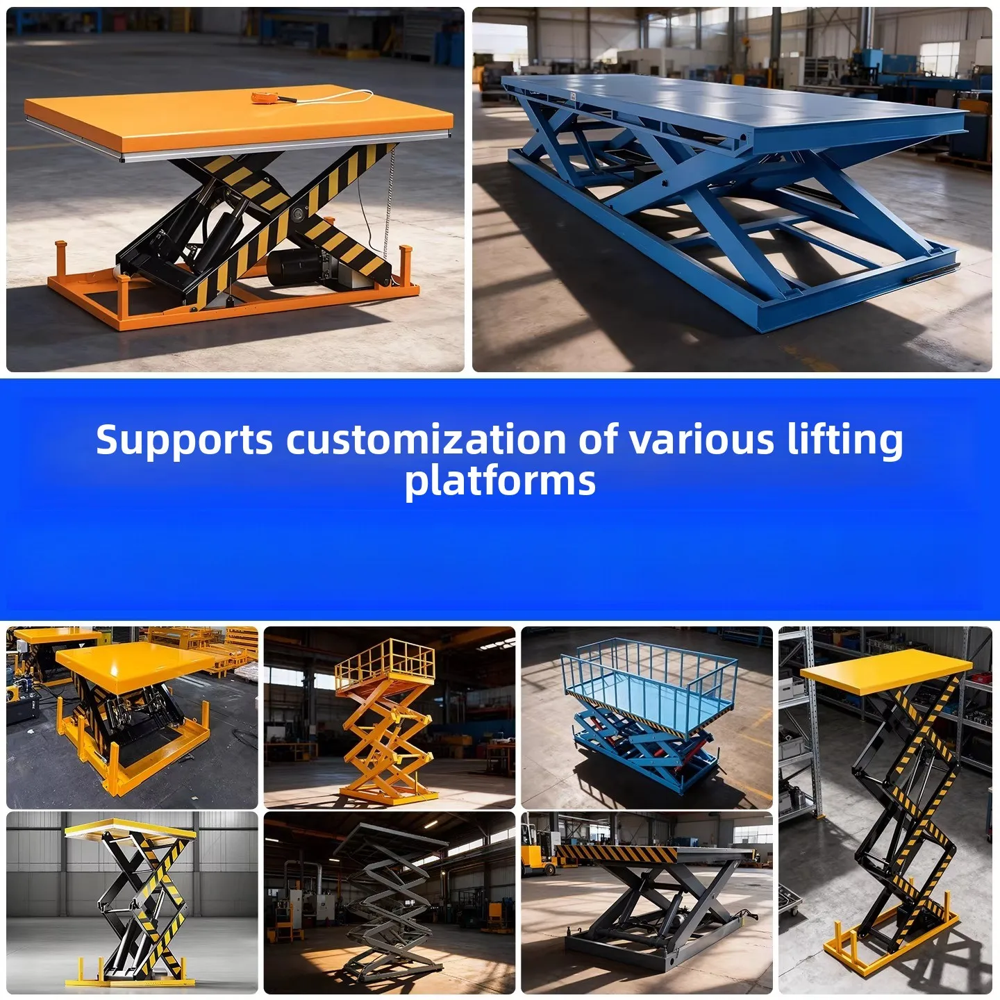 Fixed Scissor Lift Platform, Custom Stage Lift, Small Home Electric Hydraulic Lift