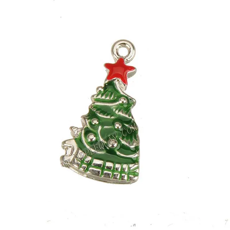 

12hristmas Pendant Making Diy Earring Bracelets Findings Customized Handmade Epoxy Tree Star 10pcs Fashion Jewellery Charms Bulk