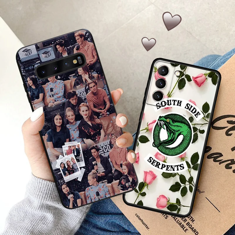 Riverdale South Serpents Soft Phone Cases For Samsung Galaxy S23 S24 Plus S22 Ultra S21 S20 FE S10 5G Note 20 Lite Matte Cover